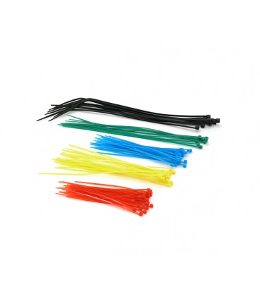 Стяжки нейлон Набор 5в1 3,0х240mm черные10, 2,0х195mm зеленые10, 2,0х150mm желтые20, 2,0х115mm синие20, 2,0х95mm красные20