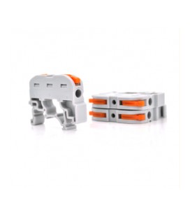 Клемма с нажимными зажимами 1-проводная WAGO K121 на DIN - рейку, 1-pin, серая, упаковка 10 шт, цена за упаковку