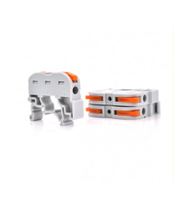 Клемма с нажимными зажимами 1-проводная WAGO K121 на DIN - рейку, 1-pin, серая, упаковка 10 шт, цена за упаковку