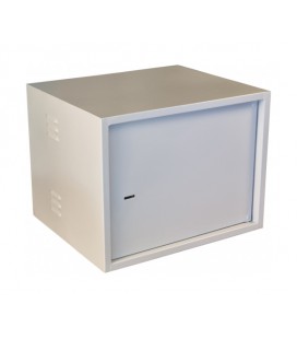 Антивандальный шкаф VAGOS Lite Super Antilom 19' 9U - 0.8мм (530х410x450) дверь - скрытые петли, замок - сувальдный, 8отв. 22мм