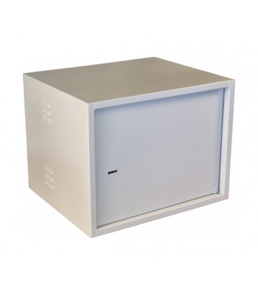 Антивандальный шкаф VAGOS Lite Super Antilom 19' 9U - 0.8мм (530х410x450) дверь - скрытые петли, замок - сувальдный, 8отв. 22мм