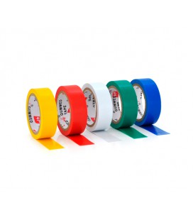 Изолента огнестойкая NINJA 2мм*18мм*3м (MIX COLCOR), temp:0+80°С, 600V, растяж-130%, прочность 17Н/см, Агдезия 0,36кг/25мм, 10 ш