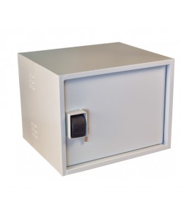 Антивандальный шкаф VAGOS Lite Super Antilom 19' 9U - 0,8мм (530х450x450) дверь - скрытые петли, замок - крабовый, 8отв. 22мм