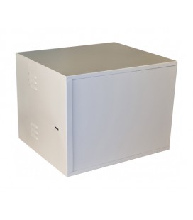 Антивандальный шкаф VAGOS Lite 19' 9U - 0.8мм (520х410x450) дверь пенал, замок - сувальдный, 6отв. 22мм