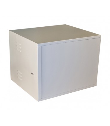 Антивандальный шкаф VAGOS Lite 19' 9U - 0.8мм (520х410x450) дверь пенал, замок - сувальдный, 6отв. 22мм