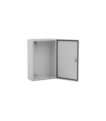 Гермобокс VAGOS 4U-С-IP54 (600х400x200) для крепления на опору, метал, IP54, дверь петельная, поворотный замок