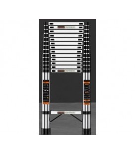 Телескопическая лестница 2,7м, нержавеющая сталь, до 150кг, ширина 46см, вес 6,2кг, Box