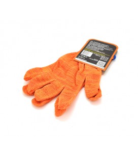 Перчатки Х/Б оранжевые 10 класс цена за пару.