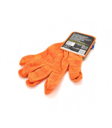 Перчатки Х/Б оранжевые 10 класс цена за пару.