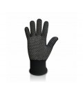 Перчатки трикотажные Sensor полиэстеровые класс 13, ПВХ нанесение, черная цена за 10 пар