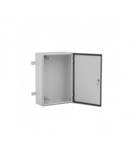 Гермобокс VAGOS 4U-A-IP54 (600х400x200) для крепления на стену, метал, IP54, дверь петельная, поворотный замок