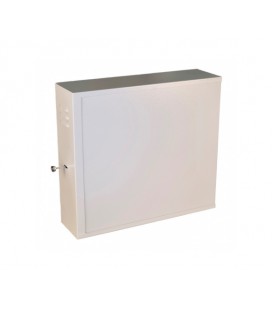 Антивандальный шкаф VAGOS Lite 19' 2U - 0.8мм (550х500x150) дверь пенал, замок - сувальдный, 6отв. 22мм