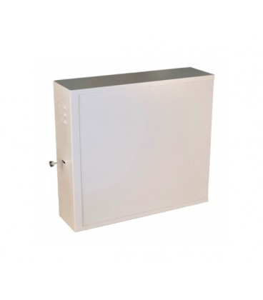 Антивандальный шкаф VAGOS Lite 19' 2U - 0.8мм (550х500x150) дверь пенал, замок - сувальдный, 6отв. 22мм