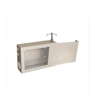 Антивандальный шкаф VAGOS 165х250x70 дверь пенал, замок - винтовой, 4отв. 22мм, 2отв. 32мм, (Ключ замка в комплект не входит!!! 