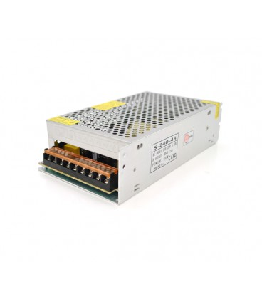 Импульсный блок питания 48В 5А (240Вт) перфорированный (204*116*55) 0.7 кг (200*110*50) Q36
