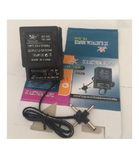 Адаптер питания YE-308 с регулировкой 1,5V-12V 0,5A, штекер 5,5*2,1, jack3,5, LED - индикация