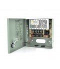 Импульсный блок питания 12V-5A/4CH в боксе с замком перфорированный, 4-х канальный, Q30