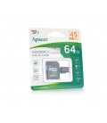 Карта памяти Apacer microSDHC Class 10 UHS-I, 64GB