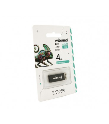 Флэш-накопитель Wibrand Panther, USB 2.0, 4GB, Metal Design, Blister