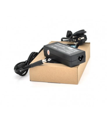 Блок питания MERLION для ноутбукa HP 18.5V 3.5A (65 Вт), штекер 7.4*5.0мм, длина 0,9м + кабель питания