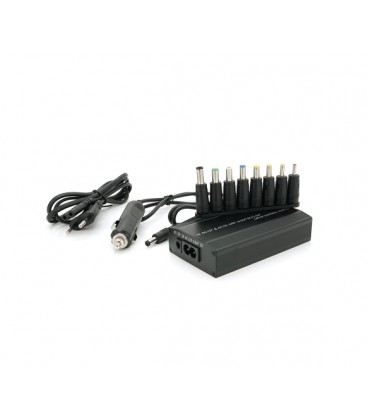 Универсальный БП 100W, корпус - металл, ручная регулировка, 8 разъемов, + прикуриватель, Box