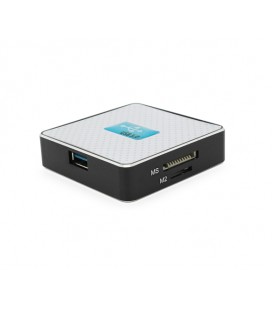 Кардридер универсальный USB 3.0 HDH-939 SD/MMC/MS/TF/M2, USB2.0, White, Блистер