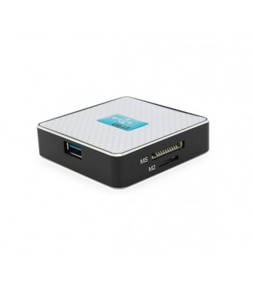 Кардридер универсальный USB 3.0 HDH-939 SD/MMC/MS/TF/M2, USB2.0, White, Блистер