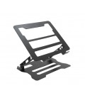 Подставка под ноутбук/планшет L018(улучшенная) складная, до 17', алюминий, цвет черный, 245*225*30 мм, 1,5 кг
