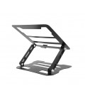 Подставка под ноутбук/планшет L018(улучшенная) складная, до 17', алюминий, цвет черный, 245*225*30 мм, 1,5 кг