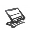 Подставка под ноутбук/планшет L018(стандарт) складная, до 17', алюминий, цвет черный, 245*225*30 мм, 1,5 кг