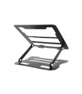 Подставка под ноутбук/планшет L018(стандарт) складная, до 17', алюминий, цвет черный, 245*225*30 мм, 1,5 кг