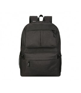 Рюкзак для ноутбука 15.6', материал нейлон, выход под USB-кабель, черный, Q50