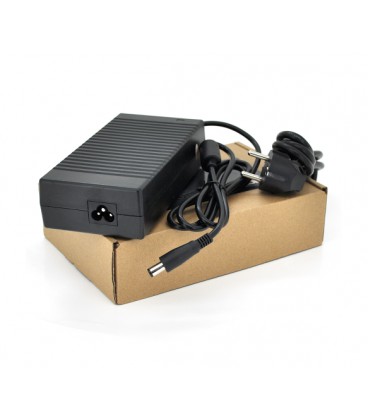 Блок питания MERLION для ноутбука DELL 19.5V 9.5A (185 Вт) штекер 7.4*5.0 мм, длина 0,9м + кабель питания