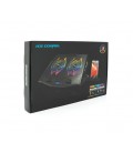 Подставка под ноутбук IceCoorel N9, 10-18', 2*125mm 1400±10% RPM, корпус пластик+алюминий, 2xUSB 2.0 + LCD display, 461x298x52mm