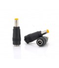 Переходник DC 5.5x2.1mm (мама) - 5,5х2,5mm (папа) Black