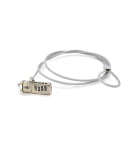 Трос безопасности для ноутбука, 1.1м, наборной пароль, блистер Q100