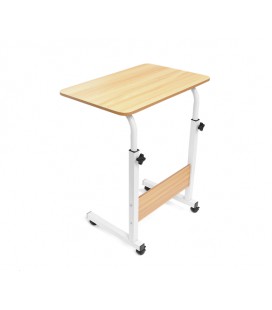 Стол-подставка для ноутбука, прикроватный, регулируемая высота-70-90см, столешница-60х40см, Венге светлая