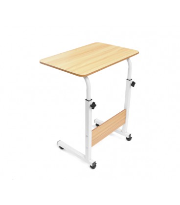 Стол-подставка для ноутбука, прикроватный, регулируемая высота-70-90см, столешница-60х40см, Венге светлая