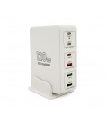 Зарядная станция V-818H мощностью 120W, Output: 3USB+3Type-C, DC:5V/3, 9V/3A,12V/3A, 20V/3.25A, White
