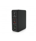 Зарядная станция V-818H мощностью 120W, Output: 3USB+3Type-C, DC:5V/3, 9V/3A,12V/3A, 20V/3.25A, Black