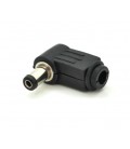 Переходник DC 5.5x2.1mm(папа) под пайку, штекер 90°