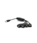 Хаб USB 2.0 4 порта (гидра), Blister Q250
