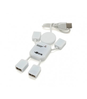 Хаб USB 2.0 4 порта (человечек), OEM Q250