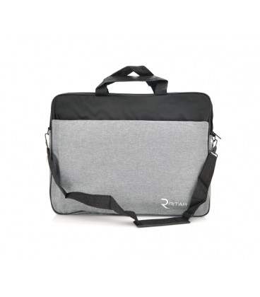 Сумка для ноутбука Ritar 17' джинсовая ткань, Gray-black, Q65