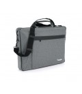 Сумка для ноутбука Merlion 17' с плечевым ремнем, полиэстер, Gray