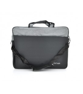 Сумка для ноутбука Ritar 17' джинсовая ткань, Black-gray Q65