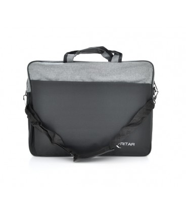 Сумка для ноутбука Ritar 17' джинсовая ткань, Black-gray Q65