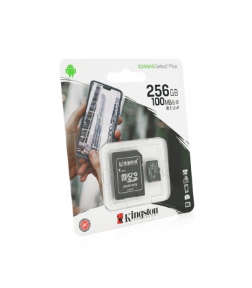 Карта памяти Kingston Canvas microSDHC Class 10 A1 UHS-I, 256GB