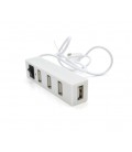 Хаб YT-HUB4-W USB 2.0 4 порта, White, 480Mbts питание от USB, Blister Q200