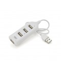 Хаб USB 2.0 4 порта, White, 480Mbts питание от USB, Blister Q200